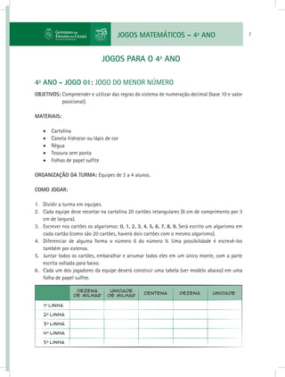 Jogos matematicos 4_ano_1_e_2_bim | PDF