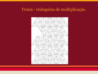 Trimú - triângulos de multiplicação

 