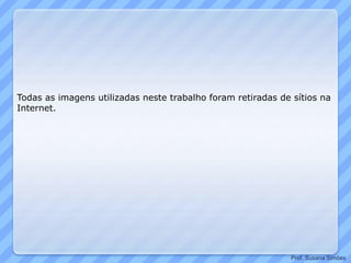 Todas as imagens utilizadas neste trabalho foram retiradas de sítios na
Internet.
Prof. Susana Simões
 