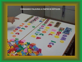 FORMANDO PALAVRAS A PARTIR DE RÓTULOS 