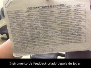 Instrumento de feedback criado depois de jogar
 