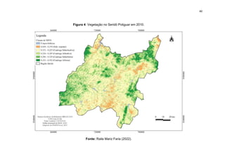 40
Figura 4: Vegetação no Seridó Potiguar em 2010.
Fonte: Raila Mariz Faria (2022).
 