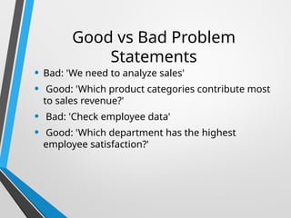 Problem statement and Scenario mapping presentation | PPTX