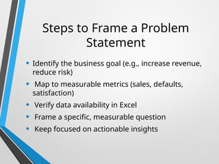 Problem statement and Scenario mapping presentation | PPTX