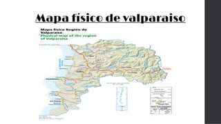 Mapa físico de valparaiso
 