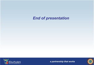 End of presentation 