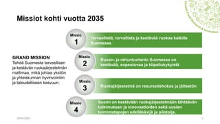 Suomen ruokatutkimuksen ja innovoinnin strategia, Johanna Vilkki 