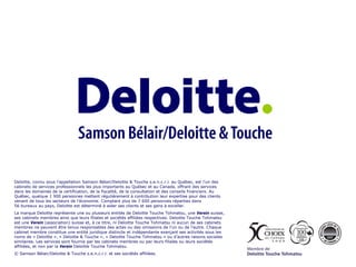 Johanne Gelinas   Deloitte