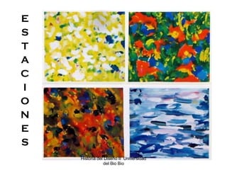 E S T A C I O N E S Historia del Diseño II  Universidad del Bio Bio 