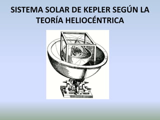 SISTEMA SOLAR DE KEPLER SEGÚN LA TEORÍA HELIOCÉNTRICA 