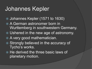 Kepler Works Johannes kepler | PPTX