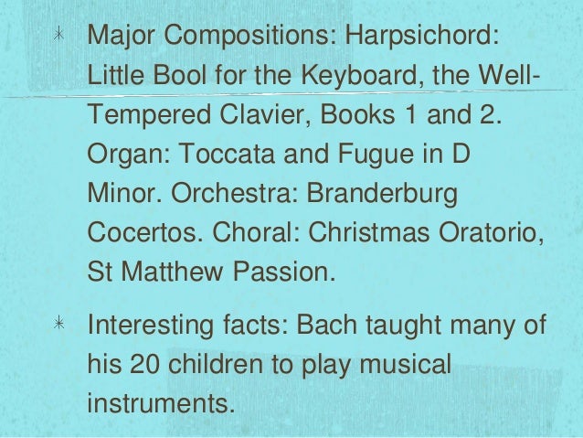 johann sebastian bach music
