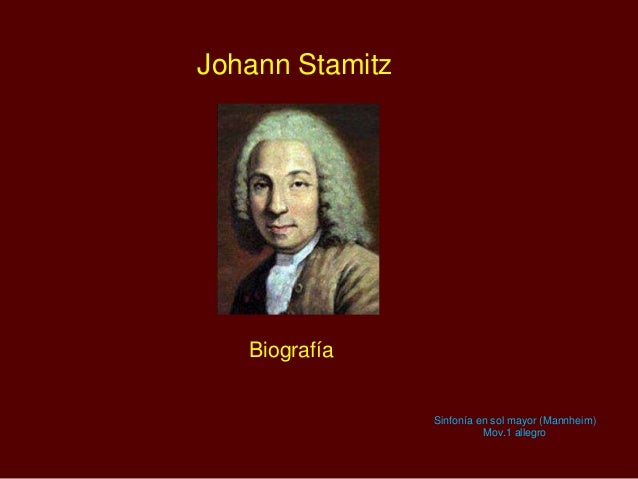 Johann Stamitz Biografía