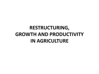 Agricultural Transformation and Food Security in Central Asia