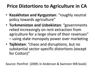 Agricultural Transformation and Food Security in Central Asia