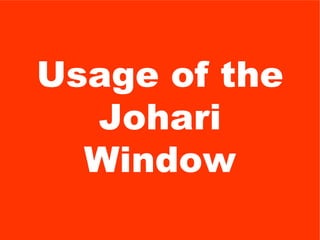 Johari Window
