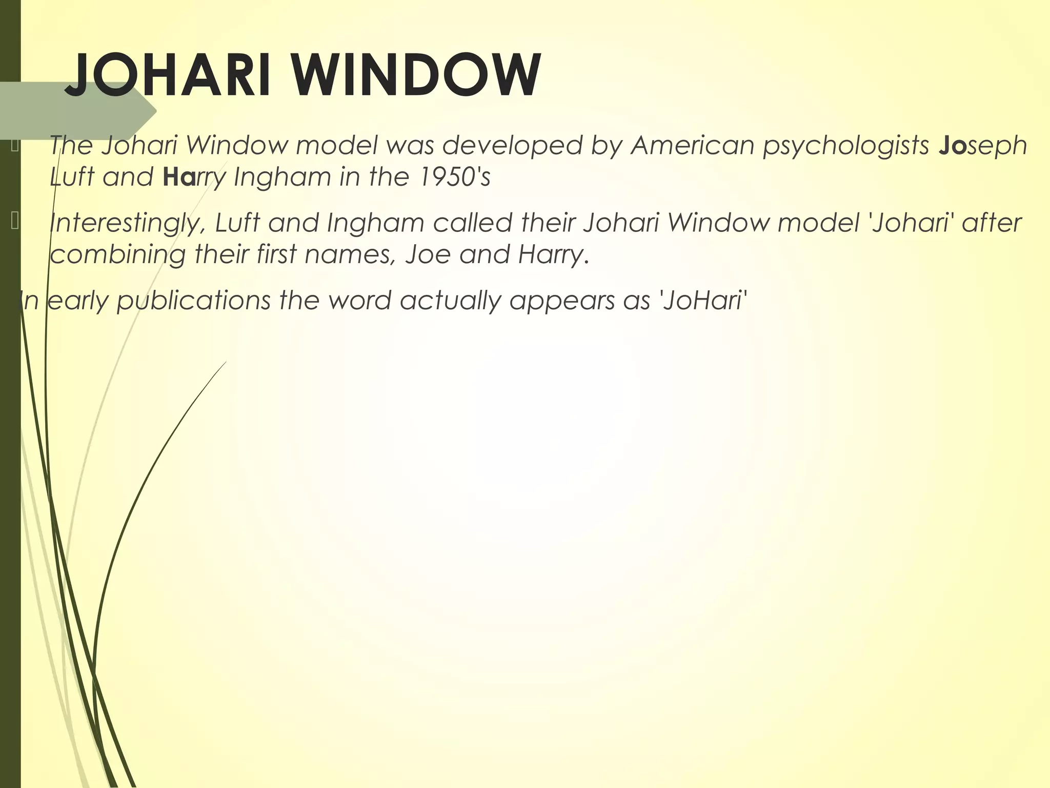 Johari window | PPT