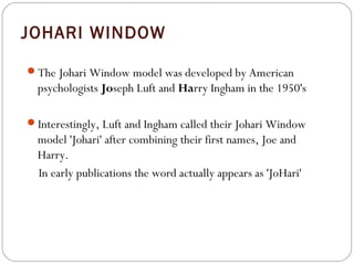 Johari window | PPT