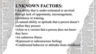 Unknown Factor Example Johari window Oral Communication Assignment.pptx