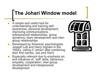 Joe Harry Model Johari window model | PDF