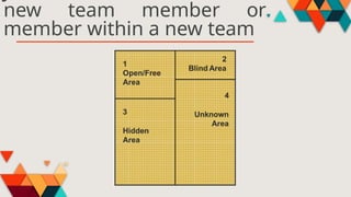 new team member or
member within a new team
 