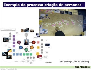 Exemplo do processo criação de personas




                                     at Conchango (EMC2 Consulting)


quinta-feira, 7 de outubro de 2010
 