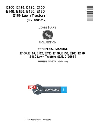 John Deere E120 Manual | PDF