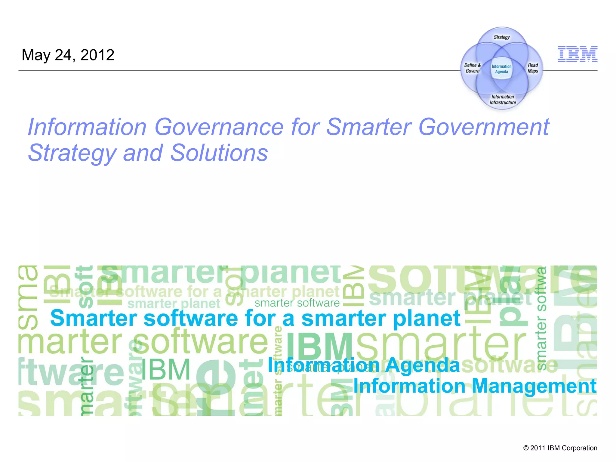 Information Governance for Smarter Government Strategy and Solutions | PPT