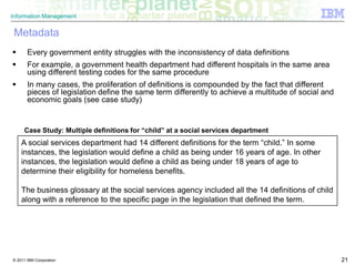 Information Governance for Smarter Government Strategy and Solutions | PPT