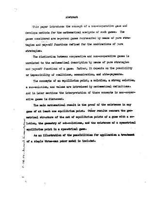 John Nash   Ph D Thesis