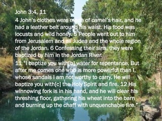 John the Baptist Prepare the Way Sunday School Lesson for Kids | PPTX