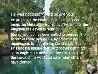 John the Baptist Prepare the Way Sunday School Lesson for Kids | PPTX