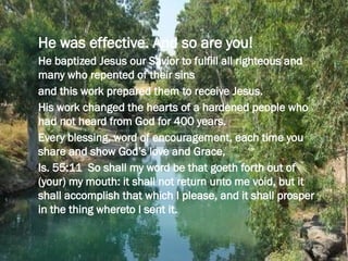 John the Baptist Prepare the Way Sunday School Lesson for Kids | PPTX