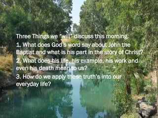 John the Baptist Prepare the Way Sunday School Lesson for Kids | PPTX