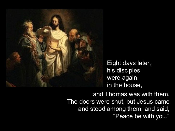 Image result for Jesus came and stood among them and said to them, âPeace be with you.â