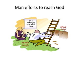 Man efforts to reach God
 
