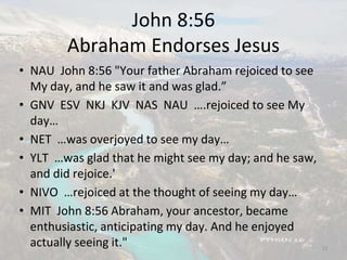 John 8;29-59, Peccability Or Impeccability; Truly, Truly; This Is Sat…