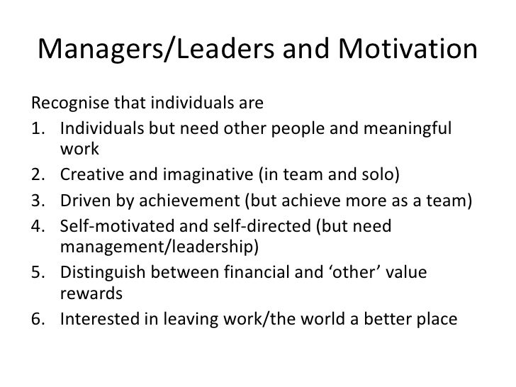 motivational leaders