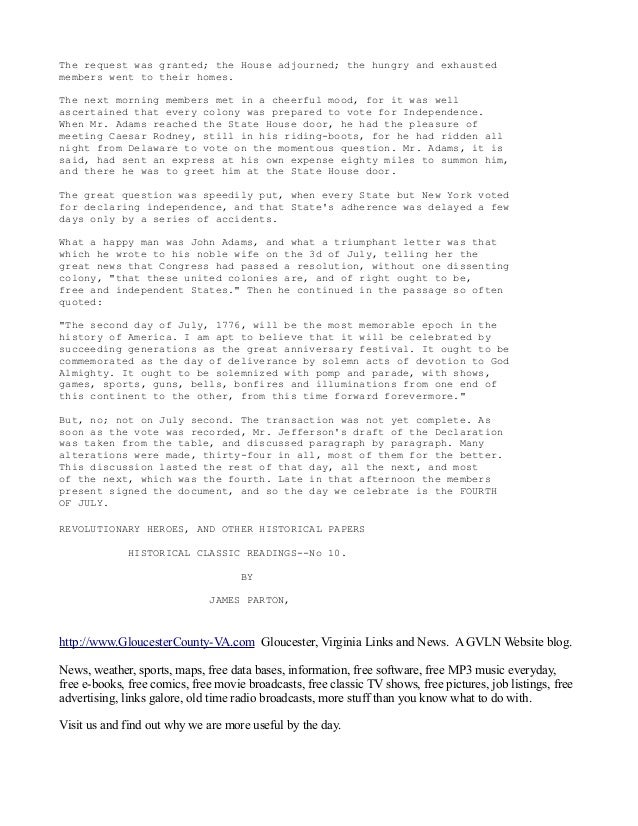 John Adams And The Question of Independence