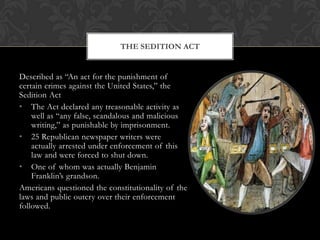 The suppression of the Whiskey Rebellion