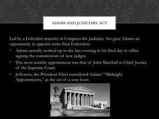 Democratic-Republicans viewed France as America’s only true European ally.Adams was forced to try and stay impartial to either party, but that left him in a position to be attacked by both partisan camps.Adams sent a peace delegation to Paris in 1797 to negotiate an end of hostilities in the Caribbean. Quasi-War
