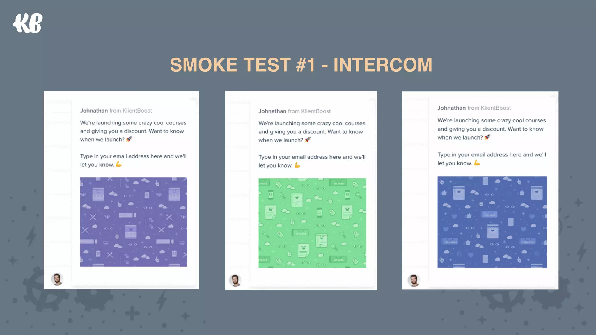 SMOKE TEST #1 - INTERCOMSMOKE TEST #1 - INTERCOM
 