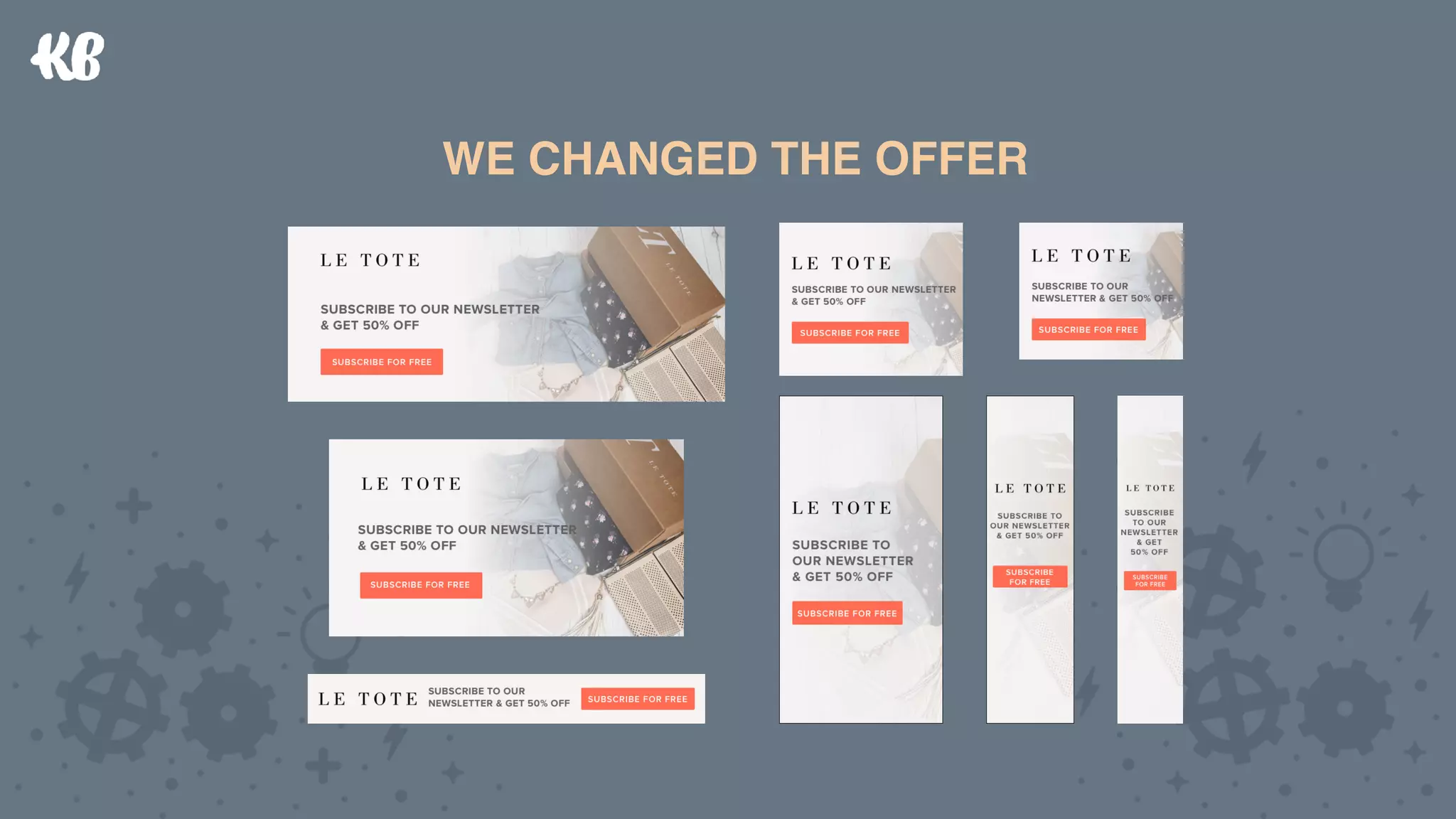 WE CHANGED THE OFFERWE CHANGED THE OFFER
 