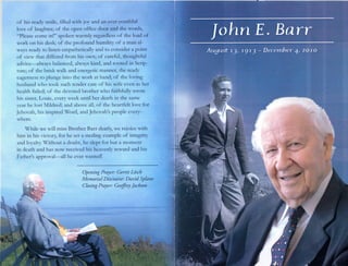John barr memorial program