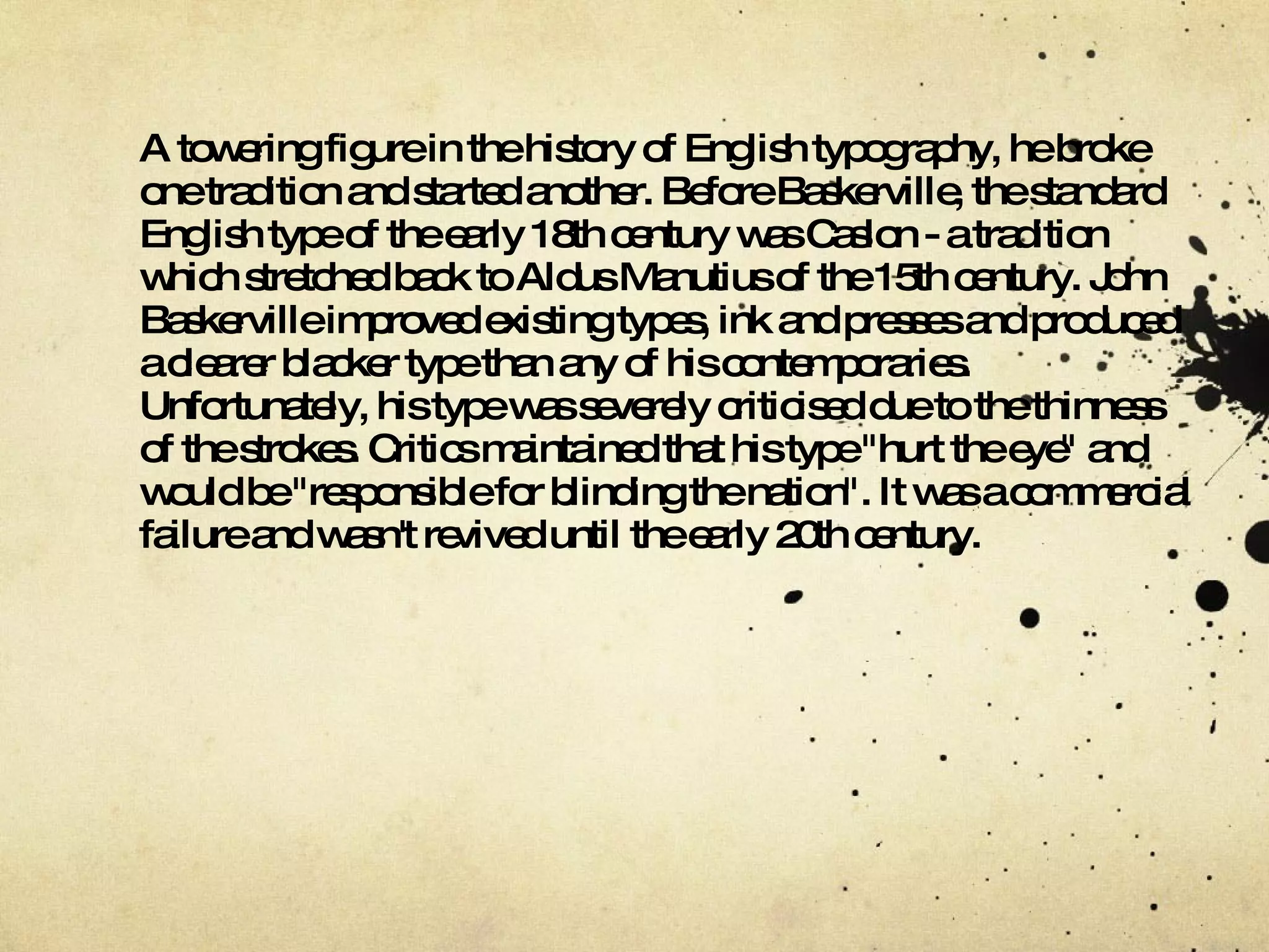 John Baskerville Ppt