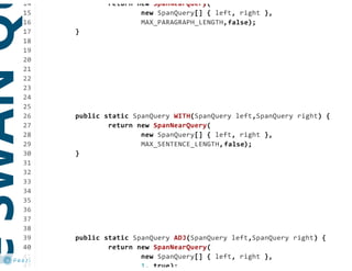 Implementing a Custom Search Syntax using Solr, Lucene, and Parboiled