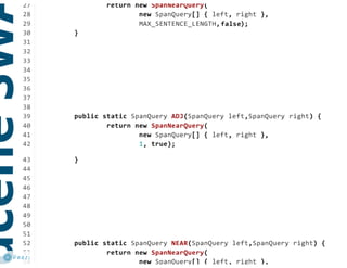 Implementing a Custom Search Syntax using Solr, Lucene, and Parboiled