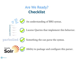 Implementing a Custom Search Syntax using Solr, Lucene, and Parboiled