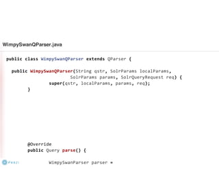 Implementing a Custom Search Syntax using Solr, Lucene, and Parboiled