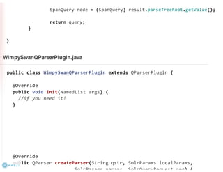 Implementing a Custom Search Syntax using Solr, Lucene, and Parboiled